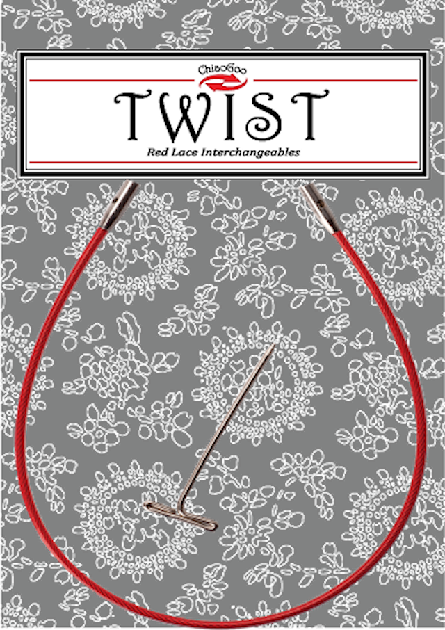 TWIST Red kabel 20 cm/Small [S] ChiaoGoo