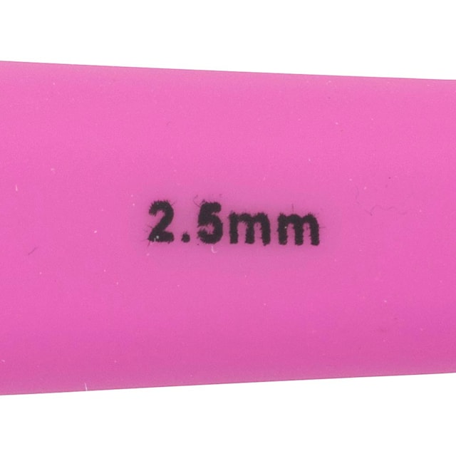 Produktbilde 4 for Heklenål, nr. 2,5, L: 13,3 cm, str. 2,5 mm, lys rød, 1 stk.