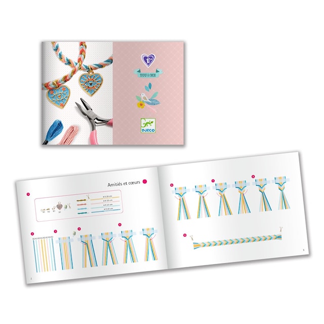 Produktbilde 2 for Perlesett Armbånd Vennskapshjerter Djeco