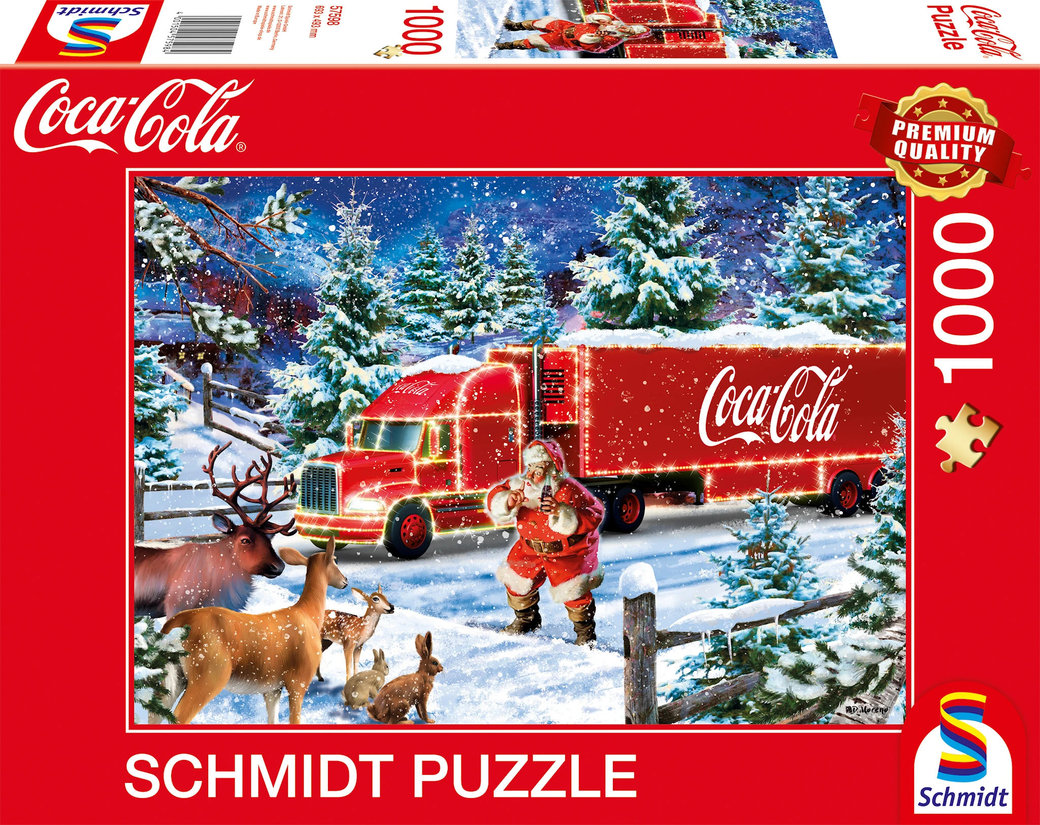 Tuotekuva ille Coca Cola Christmas Truck Palapeli 1000 Palaa Schmidt