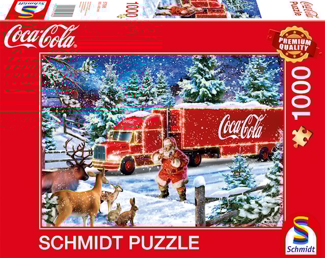Produktbild 1 för Pussel Coca Cola Christmas Truck 1000 bitar, Schmidt