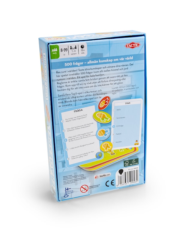 Produktbild 3 för Frågespel Jorden Runt Resespel Tactic