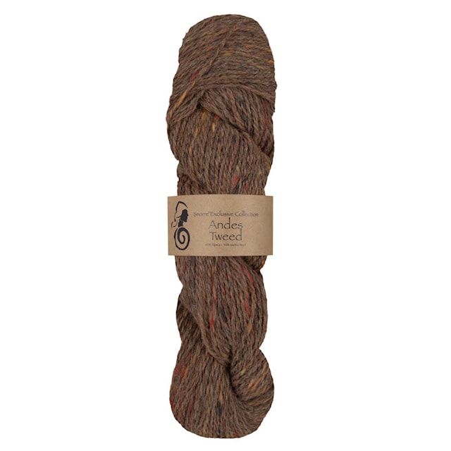 Andes Tweed alpakka, villa 50 g Okerinkeltainen 245, Viking Snorre