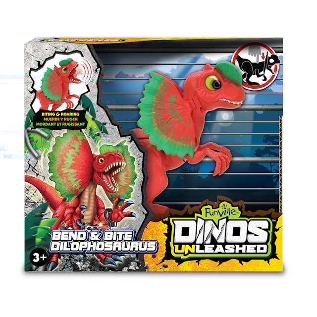 Produktbild 3 för Dinos Unleashed Bend & Bite Dilophosaurus