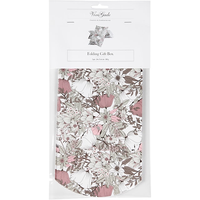 Produktbild 4 för Presentkartong blommor 18x15 cm 3-pack
