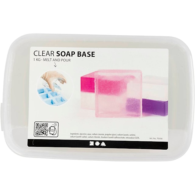 Produktbilde 2 for Klar såpemasse, klar, 1 kg