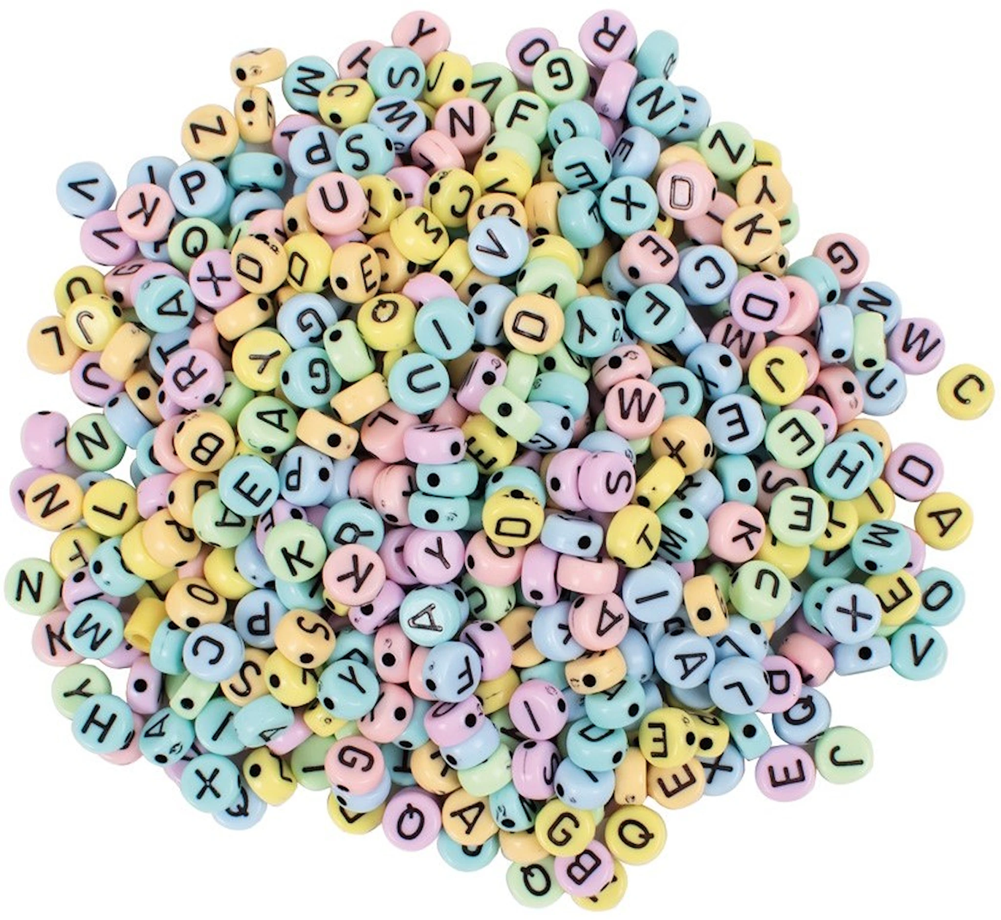 Produktbild för Bokstavspärlor Pastell 750-p, Playbox