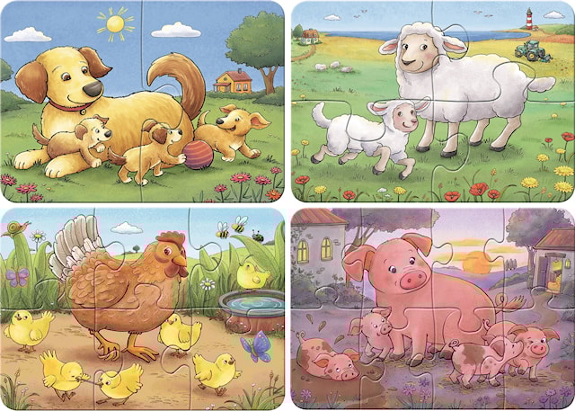 Produktbilde 2 for Små bondegårdsdyr 2/4/6/8p Ravensburger