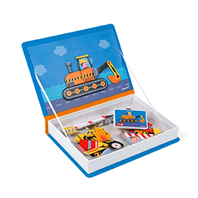 Produktbild 2 för Magneti'Book Magnetleksak Fordon 50 Bitar Janod