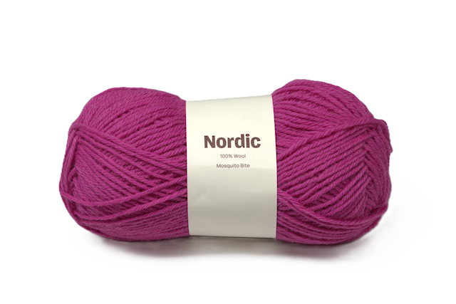 Nordic 100% ull 100 gr Mosquito Bite Fuscia A844 Adlibris
