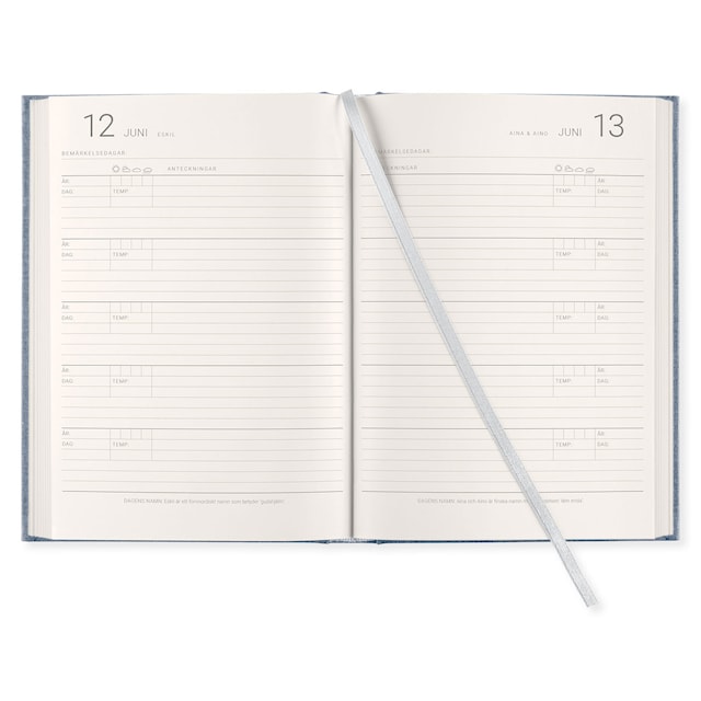 Produktbild 2 för 5-Års Dagbok A5 Denim Paperstyle