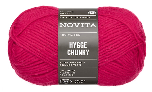 Hygge Chunky Ullgarn 100 gr Åkerbär 553 Novita