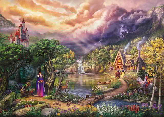 Produktbild 2 för Disney Snow White And the Queen, Thomas Kinkade Pussel 1000 bitar