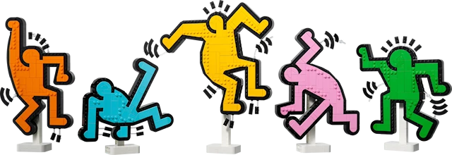Produktbild 2 för Keith Haring – Dansande figurer LEGO® ART (31216)