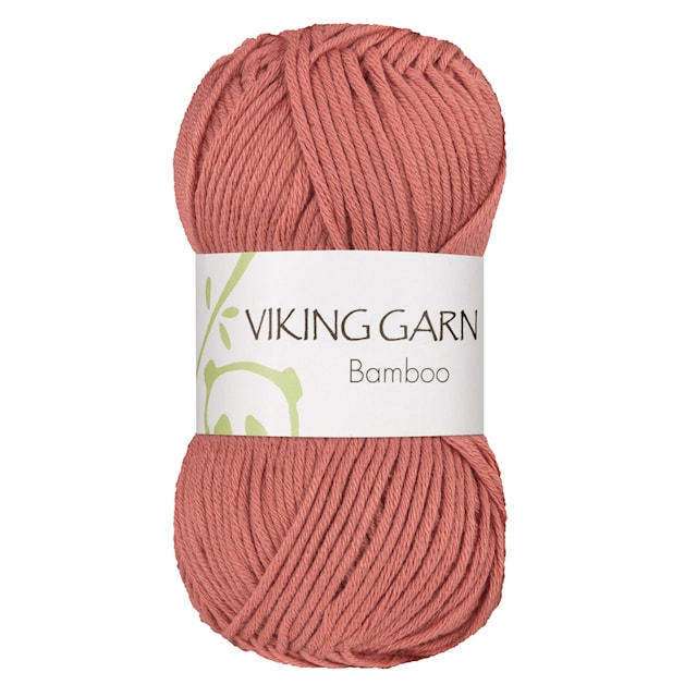 Bamboo Garn Bomullsmix 50 g Aprikos 609 Viking Garn