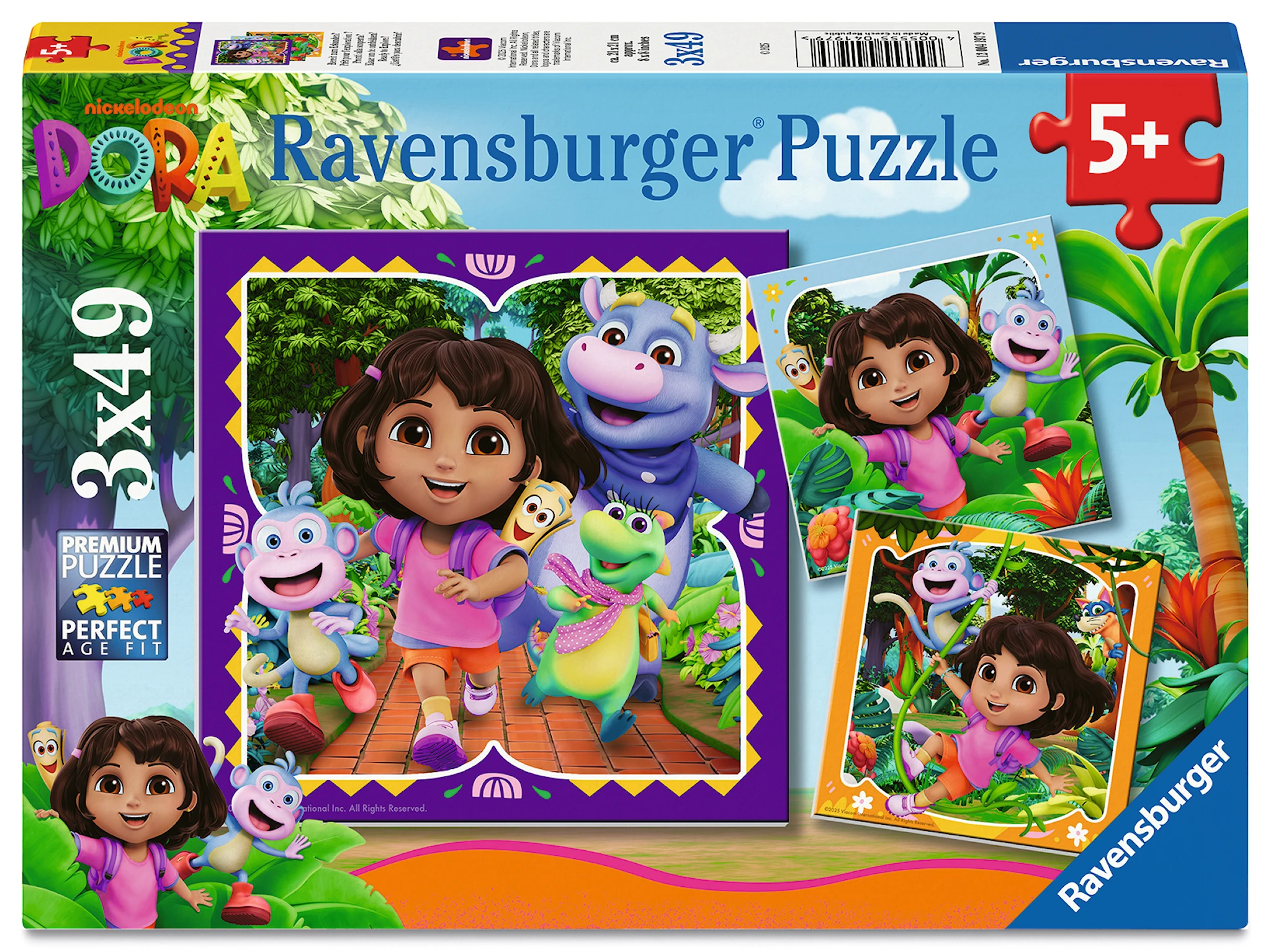 Tuotekuva ille Dora the Explorer 3x49p Ravensburger
