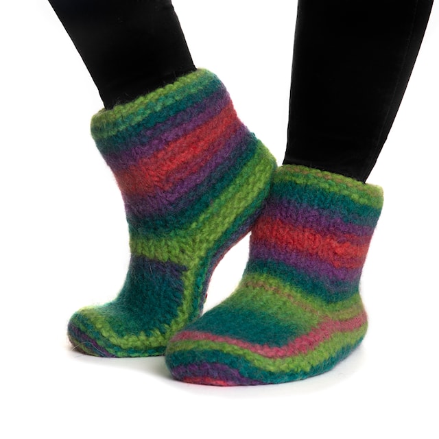 Tuotekuva 2 - Naturgarn 50 g Multi vihreä/roosa 638 Viking Garn