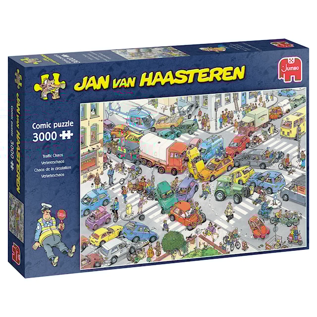 Produktbild 3 för Jan Van Haasteren Traffic Chaos Pussel 3000 bitar, Jumbo