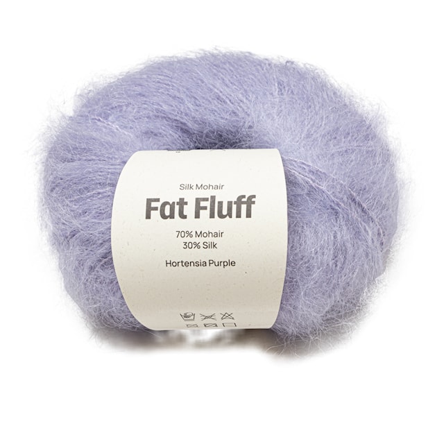 Mohair-Silkki Fat Fluff 25 gr Hortensia purple A810  Adlibris