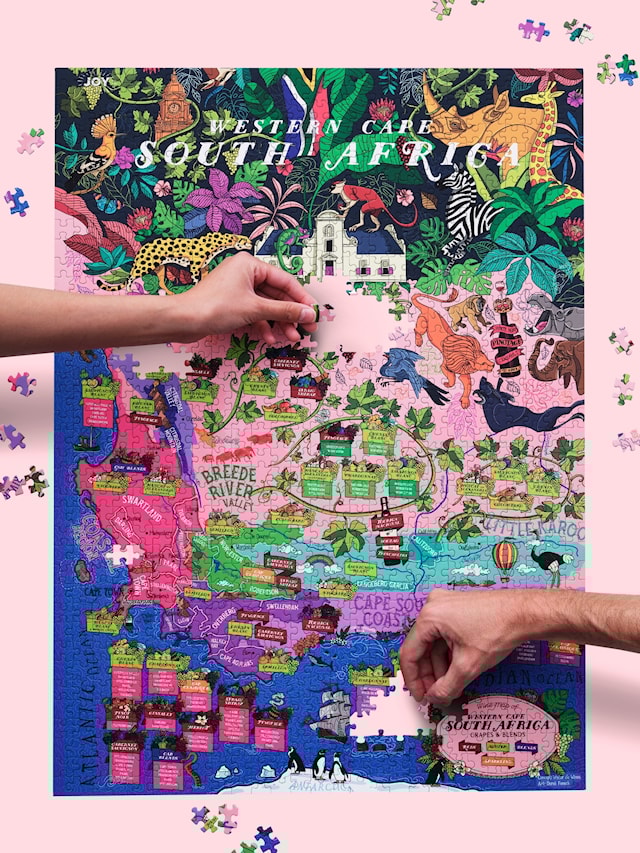 Produktbild 4 för Vinpussel - Sydafrika 1000 bitar, Water and Wines