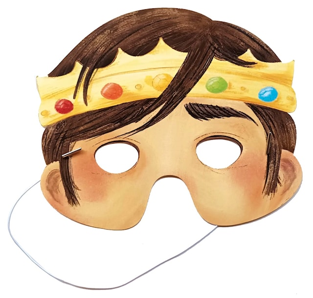 Produktbild 6 för Ansiktsmasker och skattjakt Prinsessor 5-pack Fridolin