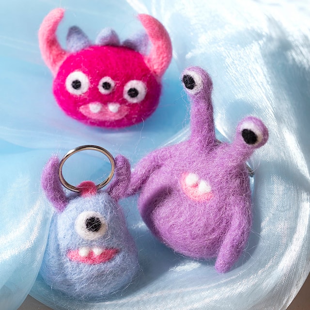 Produktbild 9 för Pysselset Nålfiltning Monster Creativ Company