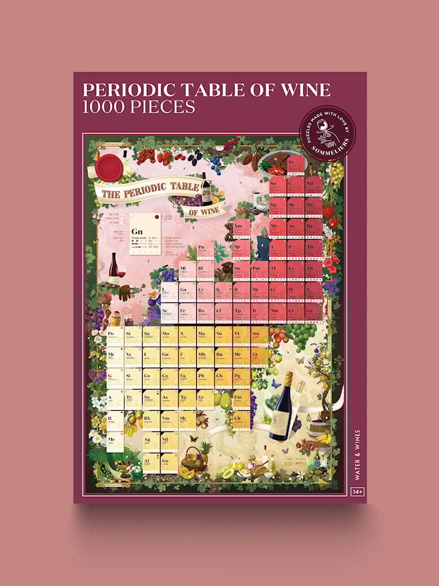 Produktbild 1 för Vinpussel - Periodic Table of Wine 1000 bitar, Water & Wines