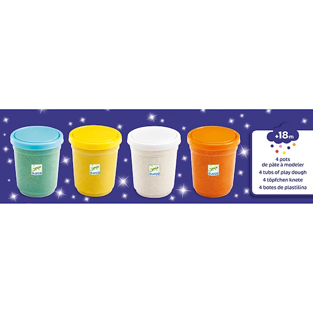 Tuotekuva 2 - Glitter Clay 4 purkkia Djeco