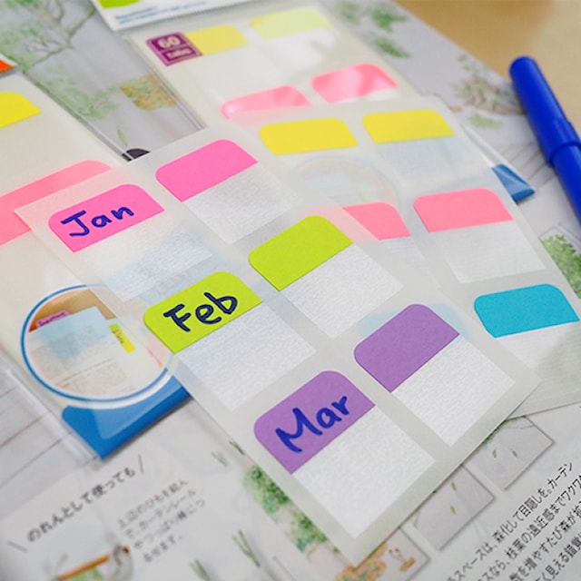 Produktbild 2 för Indexflikar 28x25 mm Papp Stick'n