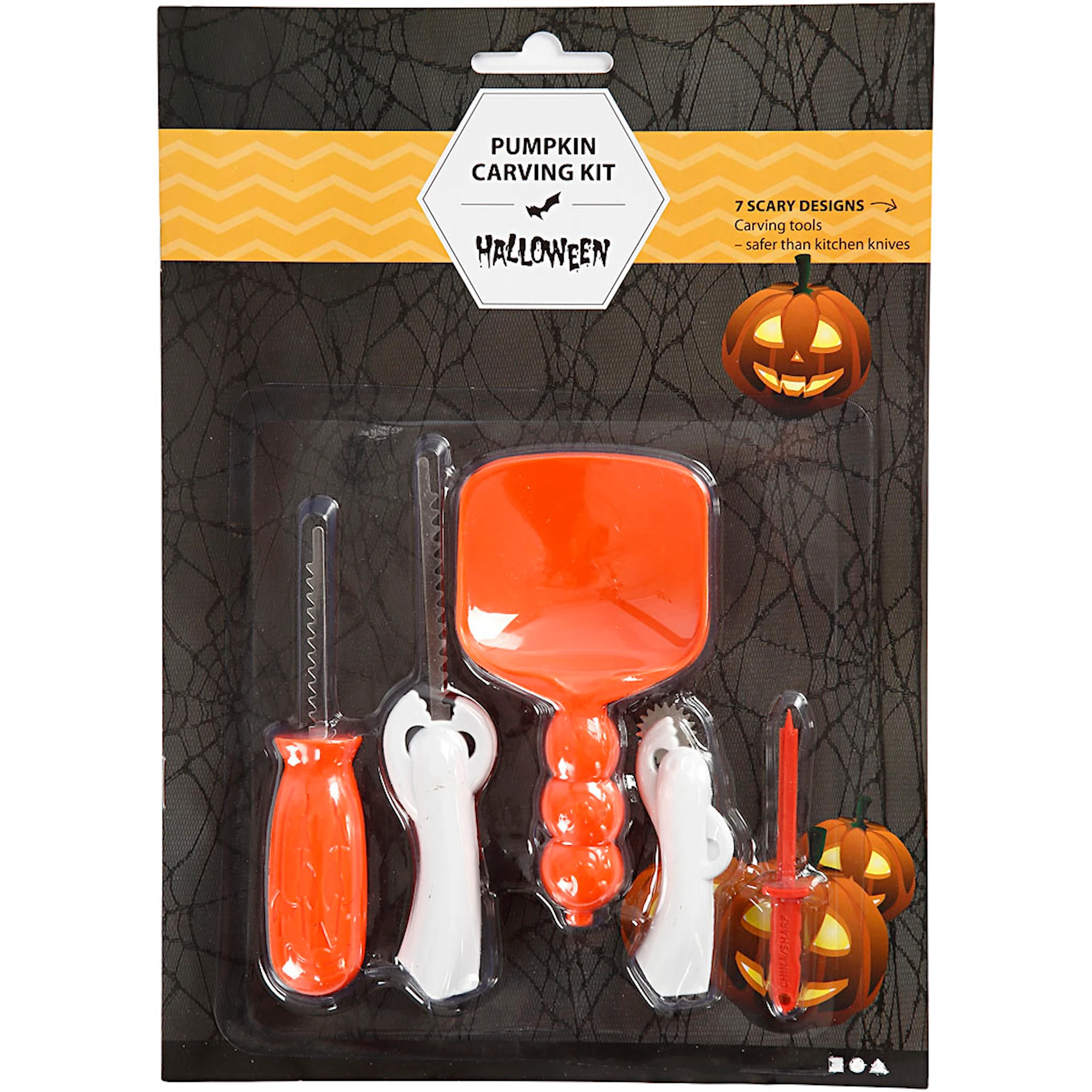 Tuotekuva ille Kurpitsankaiverrussetti, 1 set