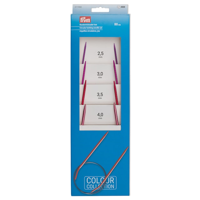 Pyöreät neulepuikot sarja 2,5-4 mm Prym