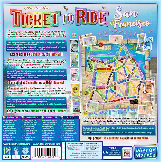 Produktbilde 3 for Spill Ticket To Ride San Francisco (SE/FI/NO/DK)