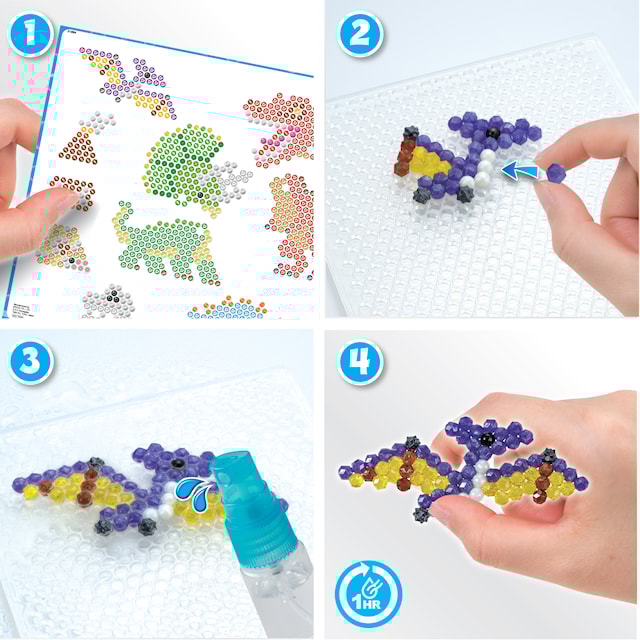 Produktbilde 7 for Perlesett Dinosaurenes verden 1200 perler Aquabeads
