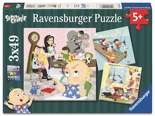 Produktbilde 1 for Super Charlie 3x49p Ravensburger