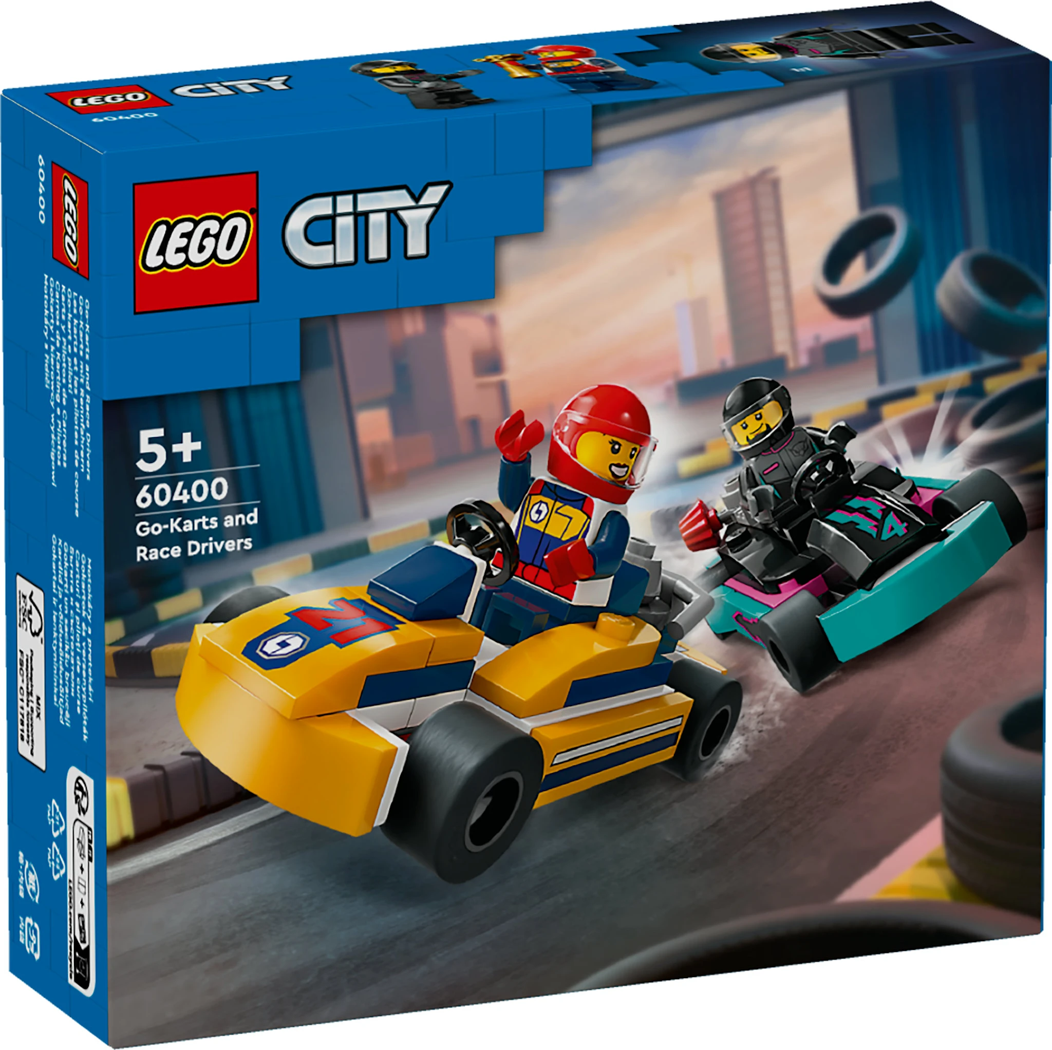 Tuotekuva ille Go-Kart-autot ja kilpakuljettajat LEGO®  City (60400)