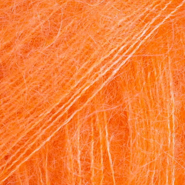 Kid- Silk Uni Color Garn Mohair Silke 25 g electric orange 49 Drops