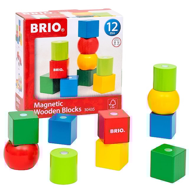 Produktbild 1 för Magnetiska Träklossar (30435) Brio