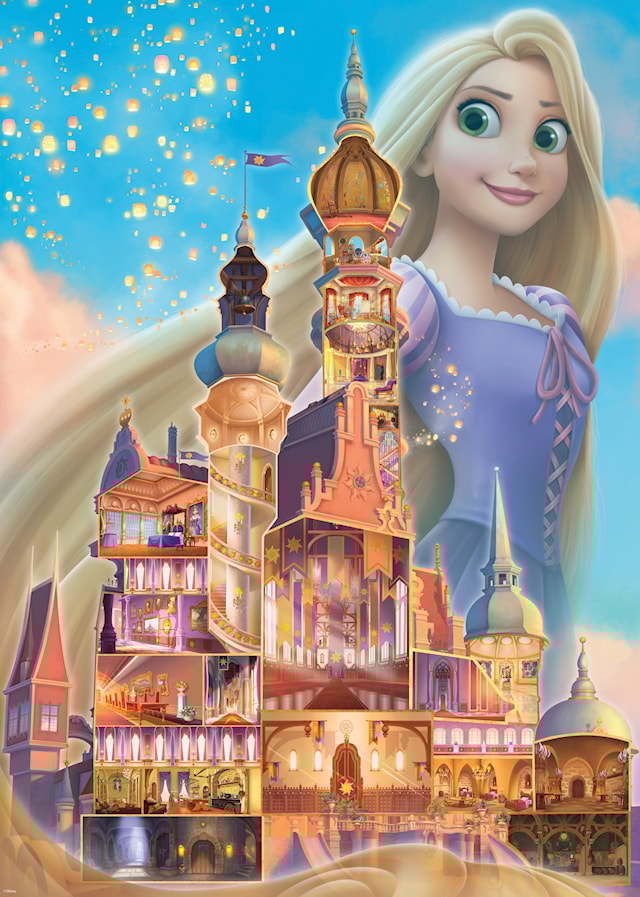 Produktbild 2 för Disney Castles Rapunzel Pussel 1000 bitar, Ravensburger