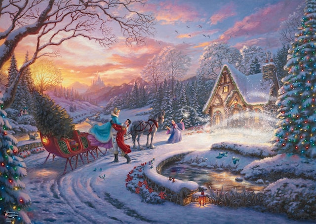 Produktbild 2 för Pussel Disney Cinderella Bringing Home for Christmas 1000 bitar, Schmidt