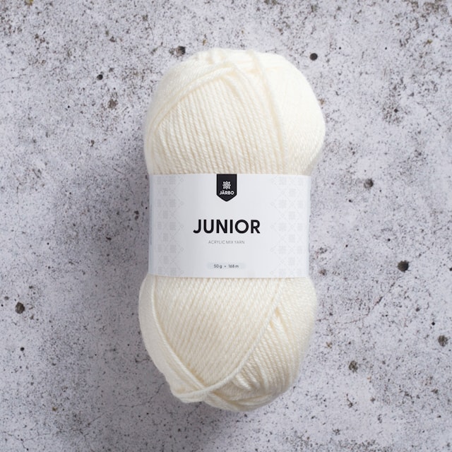 Junior Akryylisekoitelanka 50 g Vaalean beige (67021) Järbo