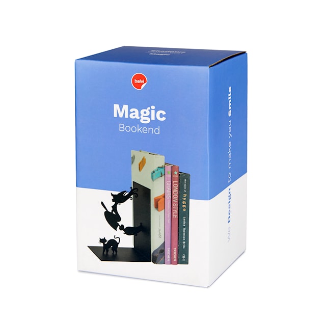 Produktbild 3 för Bokstöd Magi Svart Metall Balvi
