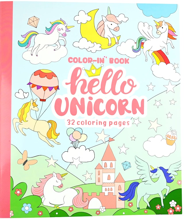 Tuotekuva 1 - Värityskirja Yksisarvinen 26 cm Ningbo Linkart Paper Products