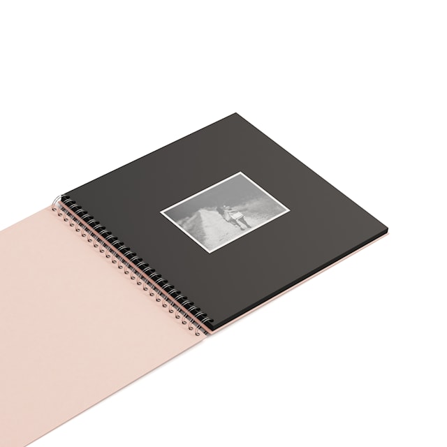 Produktbild 3 för Fotoalbum Dusty Pink med svarta blad 35x31,5cm Bigso Box of Sweden