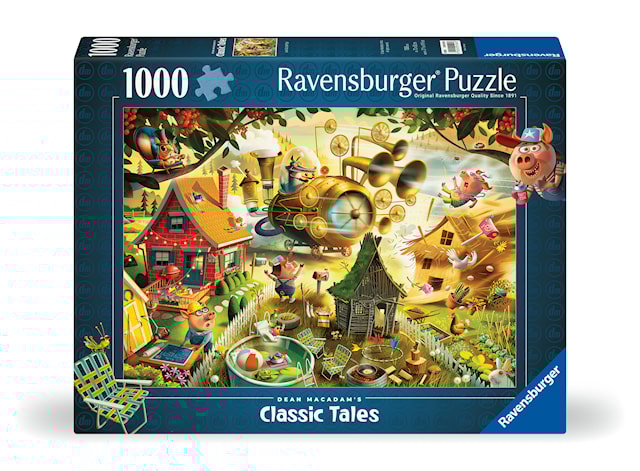 Tuotekuva 1 - Palapelit Look Out Little Pigs 1000 palaa, Ravensburger