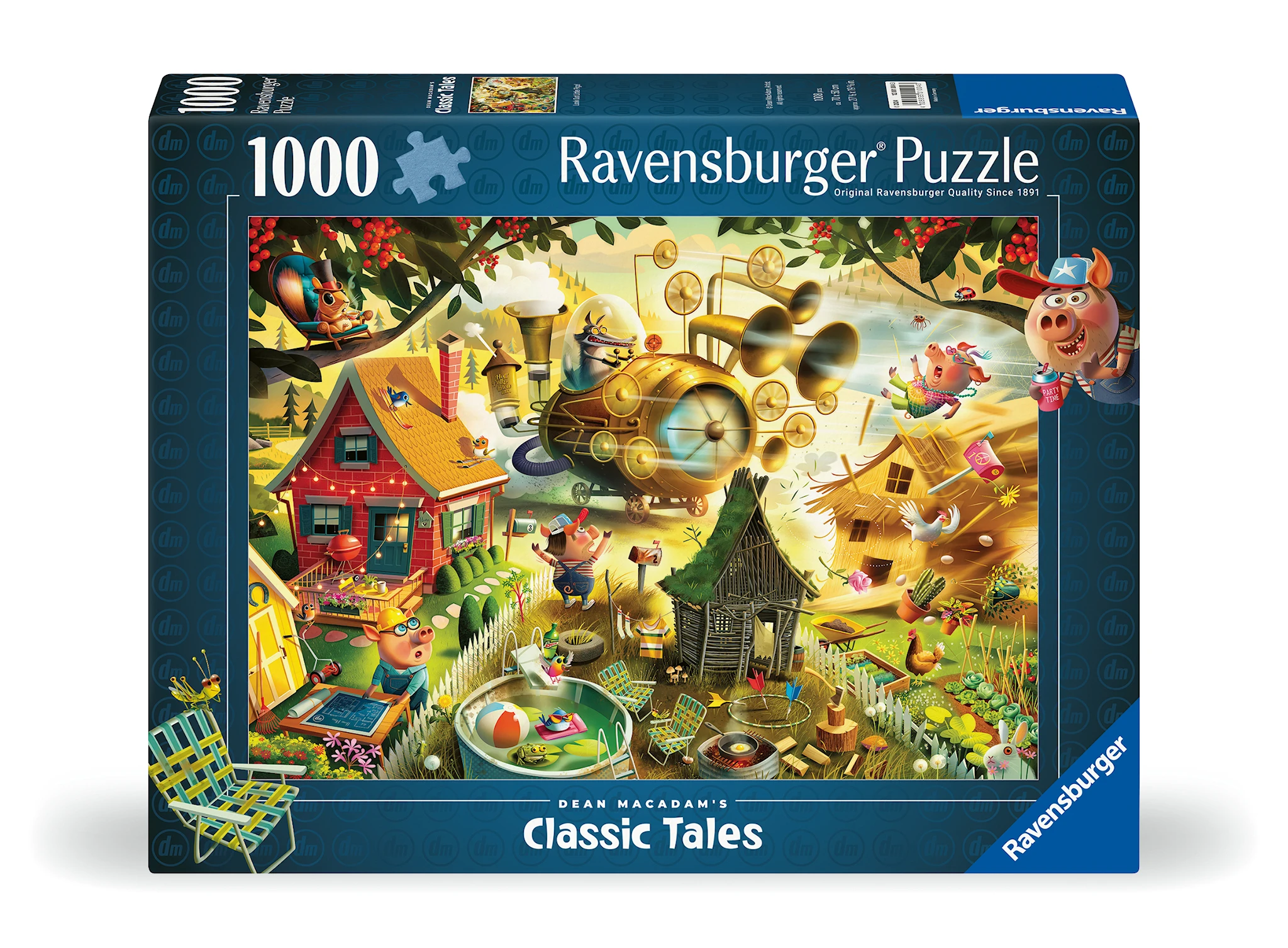 Produktbilde for Puslespill Look Out Little Pigs 1000 brikker, Ravensburger