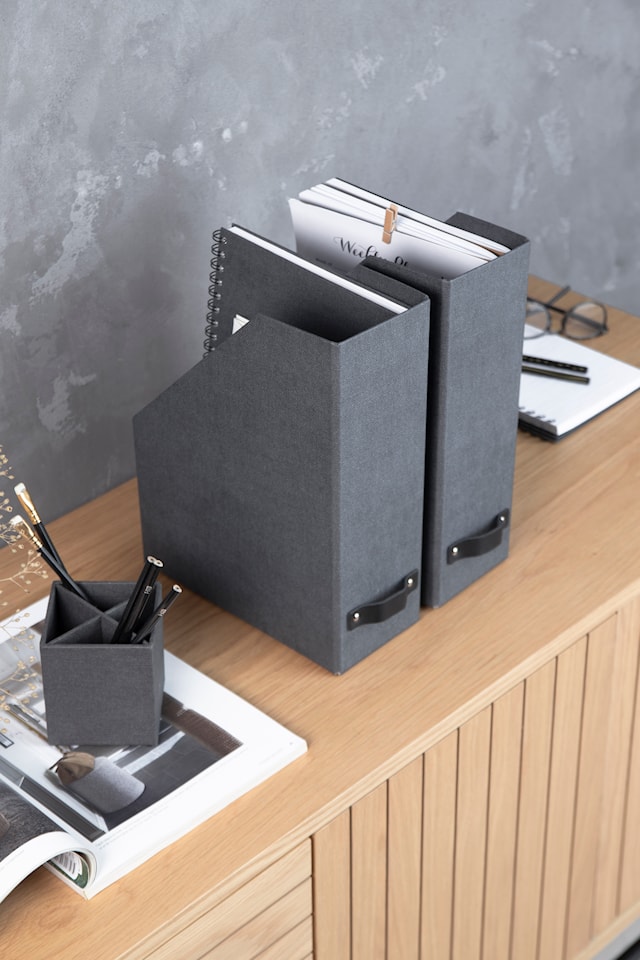 Tuotekuva 2 - Lehtikori William Musta 2-pakkaus Bigso Box of Sweden