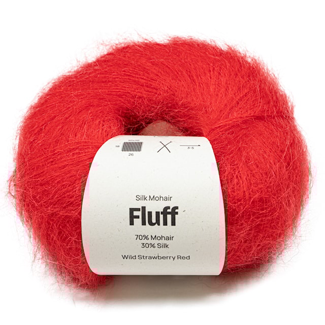 Silkki-Mohair Fluff 25 gr Wild Strawberry red A797 Adlibris
