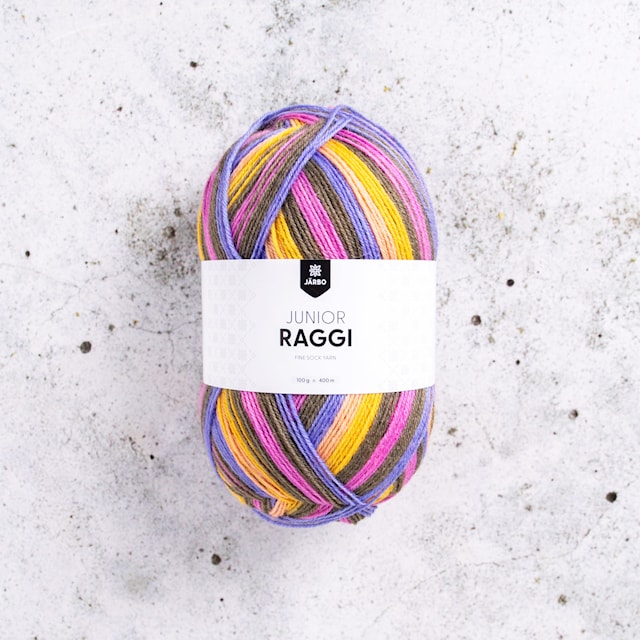 Produktbild 1 för Junior Raggi Garn Ullmix 100 g Orchard Band (68438) Järbo