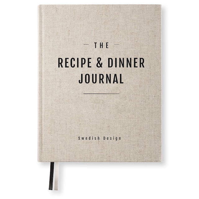 Tuotekuva 1 - Resepti- ja illallisjournali Pellavakangas Paperstyle