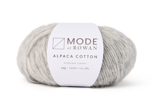 Alpaca Cotton sekoitelanka, 50 gr Feather Grey melange 013, Mode at Rowan